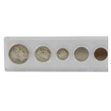 1912 US 5 Coin Cased Set