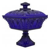 Cobalt Blue Elevated Honey Dish 9"