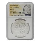 2021-S Morgan Silver Dollar MS70