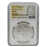 2021-D Morgan Silver Dollar MS70 NGC