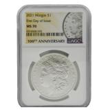 2021 Morgan Silver Dollar NGC MS70 First Day