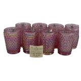 8 Fenton Hobnail Tumblers - 4.25" Tall