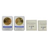 2 1933 Gold Double Eagle Replicas w/ COAs
