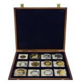 American Coin/Token Set in Wood Case