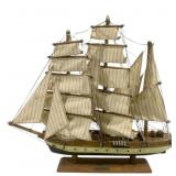 Vintage Wooden Model Boat "Gorch Fock"