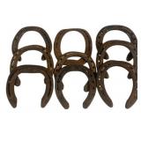 Lot of Metal Horseshoes - 6 x 4.5