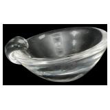 Steuben Clear Crystal Ashtray 2"x4"