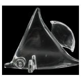 Large Steuben Crystal Glass Angelfish Figure
