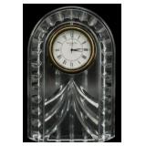 Waterford Crystal Overture Desk Clock 5.5"