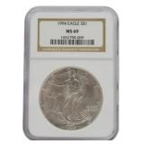 1994 American Silver Eagle Dollar NGC MS69
