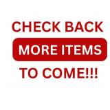 MORE ITEMS BEING ADDED DAILY!