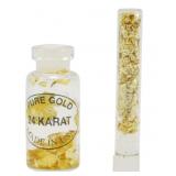 Two 24 Karat Gold Leaf Flake Vials