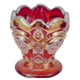 Vtg Imperial Ruby Fashion Toothpick Holder