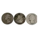 3 Quarters - 2 Silver, 1 Bicentennial