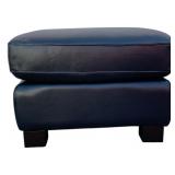 Leather Italia Foot Stool - Black
