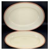2 Vintage Rorstrand Sweden Porcelain Platters