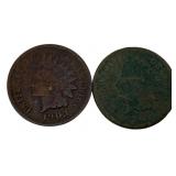2 Indian Head Pennies