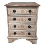 Painted 3 Drawer Small Chest 22"x17"x13"