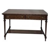 Vintage 2 Drawer Table w/ Lower Shelf