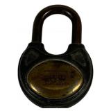 Antique Corbin Padlock #5 No Key 3"x2"