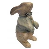 Mackenzie Childs Black Tie Bunny Figurine