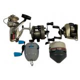 5pc Lot Vtg Fishing Reels