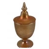 Carnival Glass Candy Dish - 8" Tall