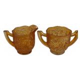 Imperial Glass Creamer & Sugar Set - 4" Tall
