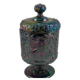 Fenton Glass Candy Dish w/ Lid - 8.5" Tall