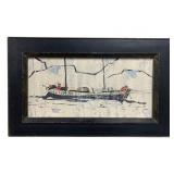 Framed Signed Mid-Century Wall Art