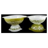 Pyrex Spring Blossom Green Cinderella Bowls