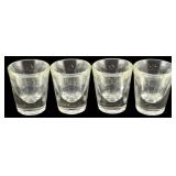 4 Shot Glasses - 2.5" Tall