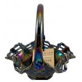 Fenton Glass Basket - 7.5 x 6 x 7