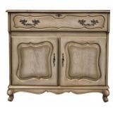 French Provincial Style Lift Top Bar Cabinet