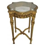 Fancy Gold Table 27"x18"x18"