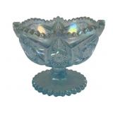 Blue Glass Compote - 5 x 6.5