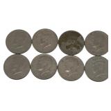 8 Kennedy Half Dollars
