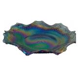 Carnival Glass Dish - 10.5" Round