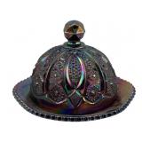 Carnival Glass Butter Dish - 6 x 7.5