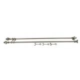 2 Decorative Curtain Rods w/ brackets/hardware