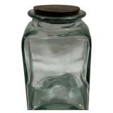 Glass Jar w/ Cork Lid 9.5"x5.5"x5.5"