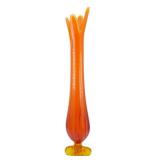 L.E. Smith Amberina Swung Glass Vase