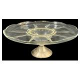Weighted Sterling Base Cake Stand