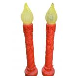 Vintage Pair of Candle Blow Molds - 38" Tall