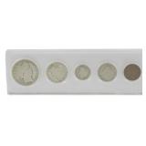 1901 5 Coin Cased Proof Set