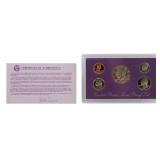 1991 US 5 Coin Proof Set w/ Certificate