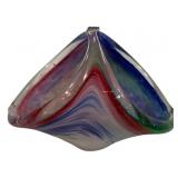 Murano Glass Basket - 6 x 5.5 x 5
