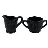 Glass Creamer & Sugar Set - 5" Tall