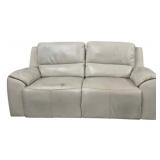 Used Manual Leather Reclining Sofa 40"x84"x35