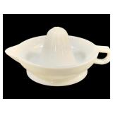 Milk Glass Juicer 8.5"x3.5"